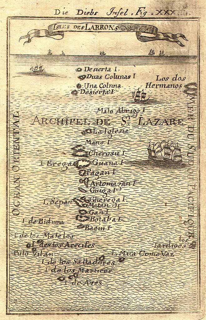 Map of the Marianas, 1605